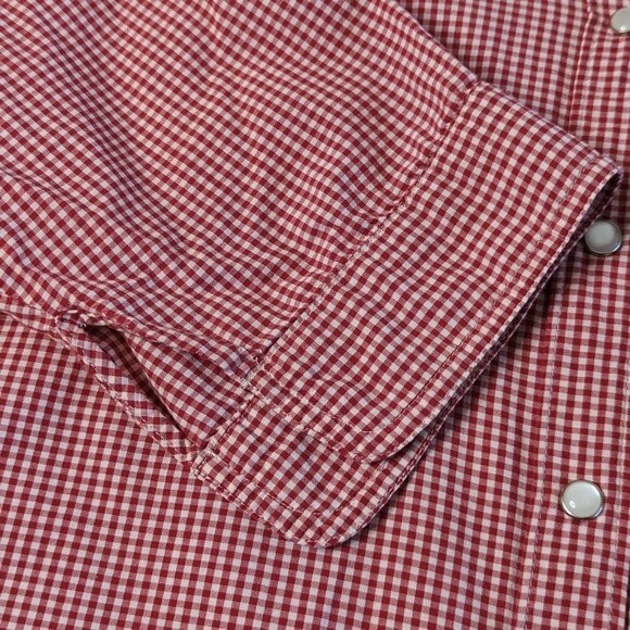 American Eagle Outfitters checkered red and white blouse size XL - Picture 4 of 9